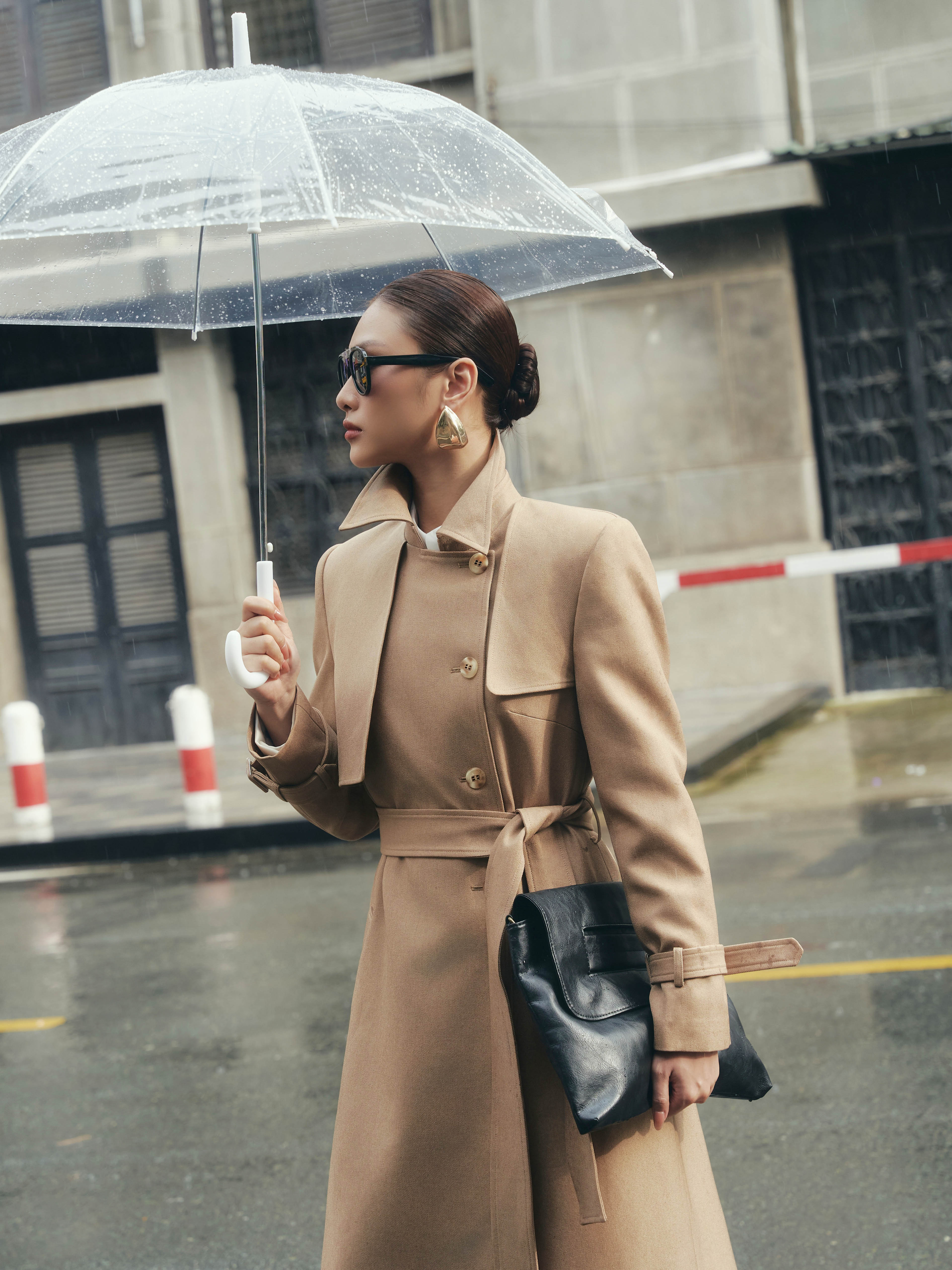 Áo trendcoat cổ đức có chân